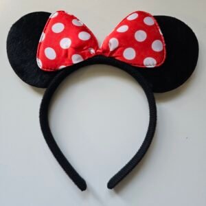 Minnie mouse ears headbands with polka dots