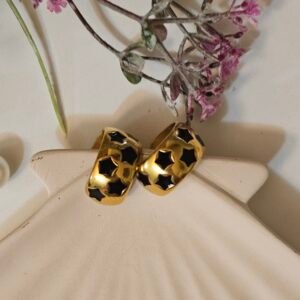 Chunky stars hoops